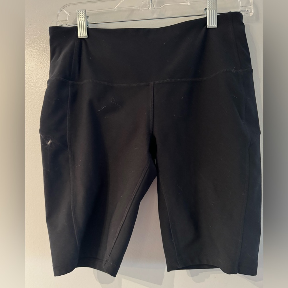 Spandex biker shorts-Black-size medium